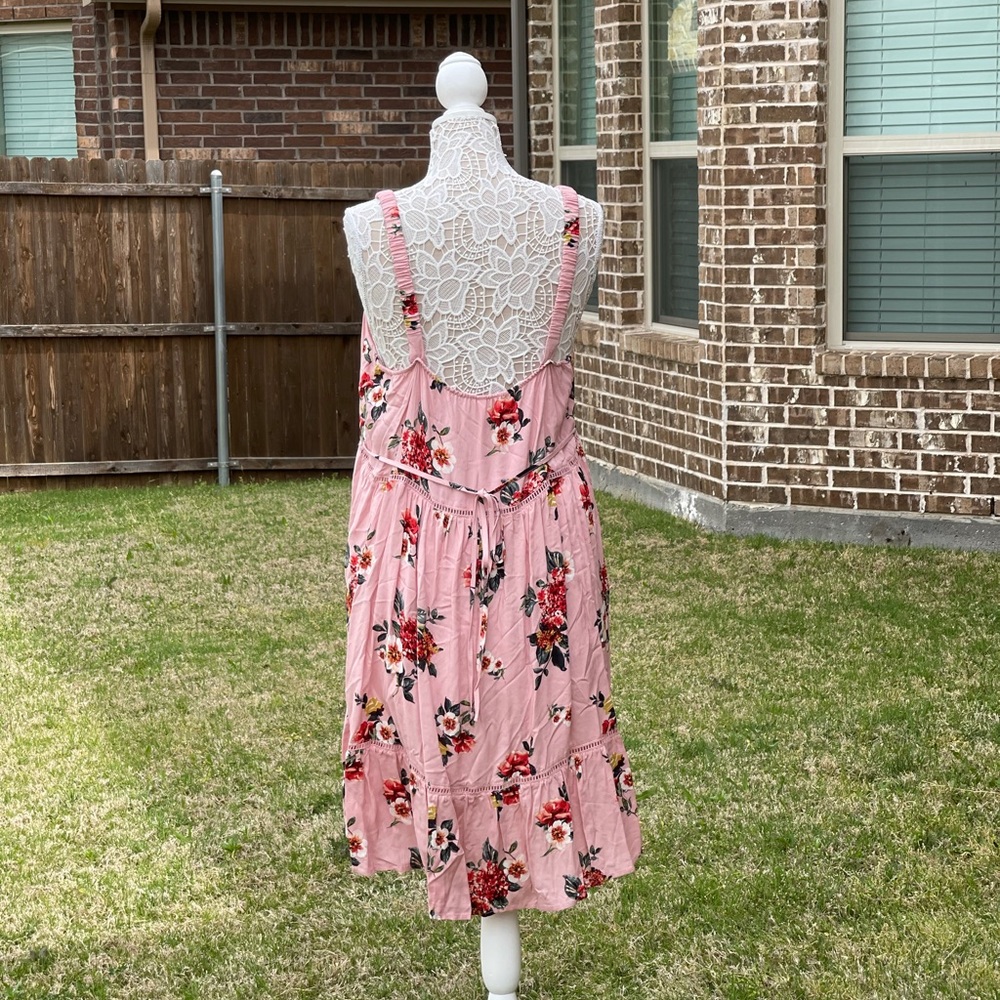 Xhilaration Size XXL Pink Floral Dress NWT - Picture 4 of 6